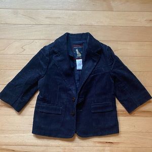 Janie & Jack navy corduroy blazer size 6-12 months